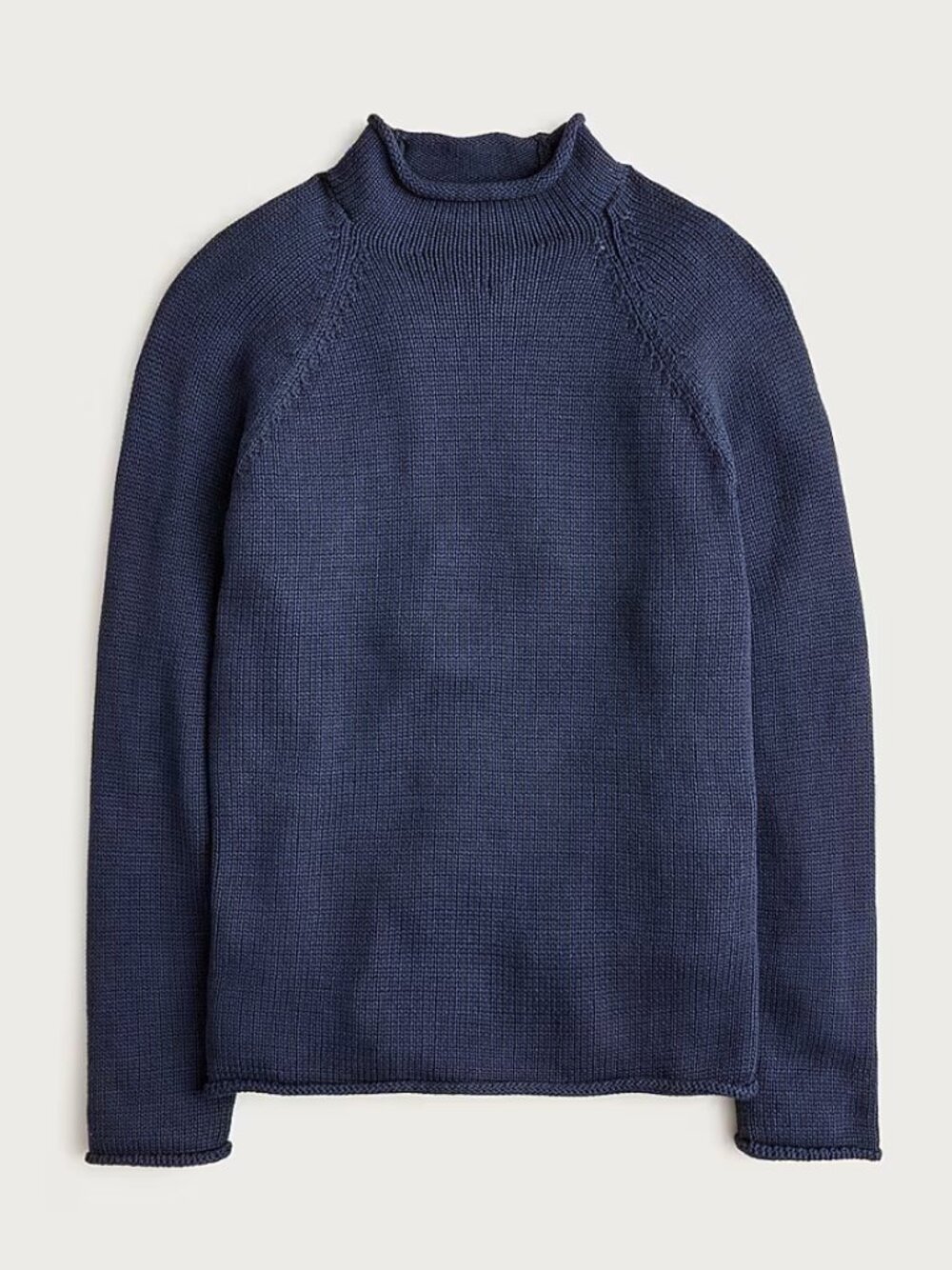 VINTAGE J. Crew Knit Rollneck Sweater in Navy (size M)